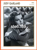 JUDY GARLAND 1945 Etats Unis Filmographie Biographie Fiche Acteur Actrice Cinéma - Andere & Zonder Classificatie