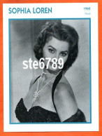 SOPHIA LOREN  1960 Italie Filmographie Biographie Fiche Acteur Actrice Cinéma - Other & Unclassified