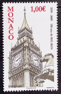 Monaco 2009, 150 Years Big Ben, MNH Single Stamp - Ungebraucht