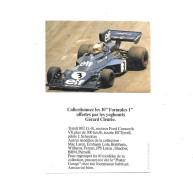 DX58 - VIGNETTE GERARD CLEURIE - TYRRELL 007 - FORMAT 8 X 5.5 CM - Autorennen - F1