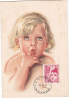 Carte Maximum Italie 1937 Protection Enfance Infanzia - Maximumkaarten