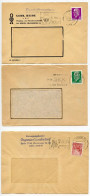 Germany, East 1961 3 Covers; Berlin Machine Cancels With Different Slogans; Ulbricht & Stalin Boulevard Stamps - Lettres & Documents