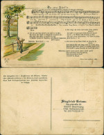 Ansichtskarte  Liedkarte Anton Günther Erzgebirge Da Zwa Fink N 1922 - Musica