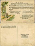 Ansichtskarte  Liedkarte Anton Günther Erzgebirge Da Zwa Fink N 1922 - Music