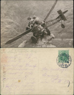 Ansichtskarte  Liebestaumel - Mann Frau Flugzeug - Fotokunst 1912 - Coppie