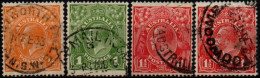 AUSTRALIE 1926-8 DENT 13.5x12.5 - Used Stamps