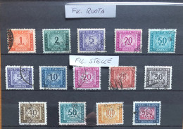 1947 - 1955 - TAX MARKET (Wheel And Stars Watermark) - ITALY STAMPS - Strafport