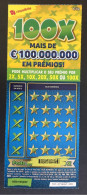 116 U, PORTUGAL, Lottery Ticket« Raspadinha », « Instant Lottery », « 100 X Mais De €100.000.000 ... », Nº 537 - Billetes De Lotería