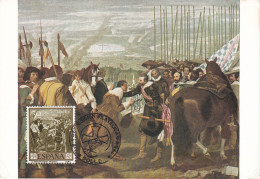 Carte Maximum Espagne Espana 1959 Peinture Painting Velázquez - Cartes Maximum