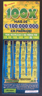 116 U, PORTUGAL, Lottery Ticket« Raspadinha », « Instant Lottery », « 100 X Mais De €100.000.000 ... », Nº 537 - Loterijbiljetten