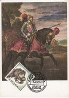 Carte Maximum Espagne Espana 1958 Peinture Painting Tizian - Maximum Cards