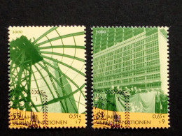 UNO WIEN MI-NR. 309-310 GESTEMPELT(USED) 55 JAHRE VEREINTE NATIONEN 2001 - Gebraucht