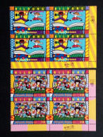 UNO WIEN MI-NR. 300-301 POSTFRISCH(MINT) 4er BLOCK BILDUNG ROMERO BRITTO 1999 - Unused Stamps