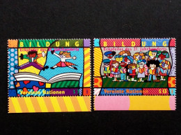 UNO WIEN MI-NR. 300-301 POSTFRISCH(MINT) BILDUNG ROMERO BRITTO 1999 - Moderne