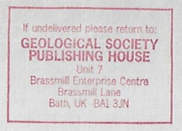 Great Britain 1991 Meter Stamp Pitney Bowes 6900 Series With Slogan By Geological Society Publishing House From Bath - Otros & Sin Clasificación