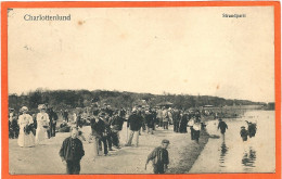 DK125_*   CHARLOTTENLUND  STRANDPARTI * SENDT Til HELLERUP 1908 - Denemarken