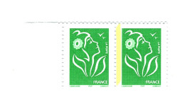 Lamouche TVP Vert ITVF Type II YT 3733c + D Paire Sans Phospho Ten. à Bande Gauche. Cote YT > 102 € Maury 3715IIf : 95 € - Unused Stamps