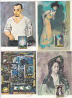 Carte Maximum Espagne Espana 1978 8 Cartes Peinture Painting Picasso - Maximumkarten