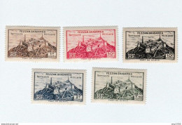 Fezzan Ghadamès Militaire 5 Timbres Neufs Traces De Charnière - Unused Stamps