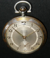 Rare Montre à / De Gousset Mécanique PRECIA Ancre 15 Rubis Incabloc Suisse Swiss - Horloge: Zakhorloge