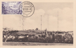 Carte Maximum Luxembourg 1953 Poste émetteur De Junglinster - Tarjetas Máxima