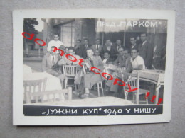 Serbia / Niš, " JUŽNI KUP " U Nišu - Pred " PARKOM " ( 1940 ) Real Photo - Serbie