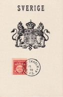 Carte Maximum Suède Sweden 1948 Blason - Cartes-maximum (CM)