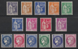 YT N° 363 à 376 - Neufs ** - MNH - Cote 58,00 € - Neufs