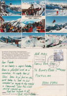 Airmail AK  "Saanerslochbahnen"  Saanenmöser - Hong Kong       1984 - Storia Postale