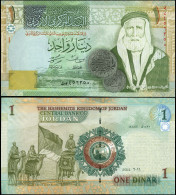 JORDAN 1 DINAR - 2011 - Paper Unc - P.34f Banknote - Jordanië