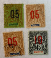 Mayotte YT N° 25-26-26-28 - Used Stamps