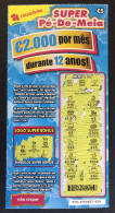 116 V, Lottery Tickets, Portugal, « Raspadinha », « Instant Lottery », « SUPER PÉ-DE-MEIA », Nº 575 - Biglietti Della Lotteria