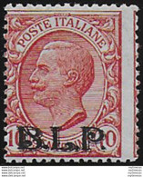 1922-23 Italia VE III 10c. Rosa BLP Mc MNH Sassone N. 5 - Altri & Non Classificati