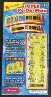 116 V, Lottery Tickets, Portugal, « Raspadinha », « Instant Lottery », « SUPER PÉ-DE-MEIA », Nº 575 - Billetes De Lotería