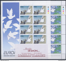 1995 EUROPA CEPT Irlanda 2 Minifogli, Pace E Libertà, MNH** - Sonstige & Ohne Zuordnung