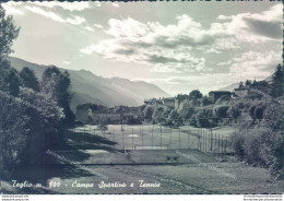 D102 -cartolina  Provincia Di Sondrio - Teglio Campo Sportivo E Tennis - Sondrio