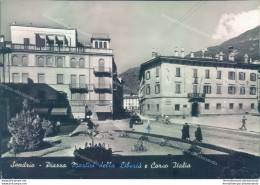 D140-bozza Fotografica Sondrio Citta' - Piazza Martiri Della Liberta' E Corso It - Sondrio