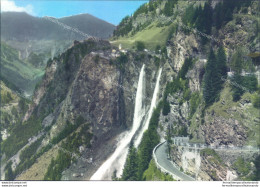 D269- Cartolina Provincia Di Sondrio-cascata Di Pianazzo E Strada Dello Spulga - Sondrio