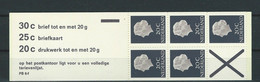 Nederland NVPH PB6fFp Smal Kruis Postzegelboekje 1972 MNH Postfris - Libretti