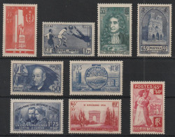 YT N° 395 à 403 - Neufs ** - MNH - Cote 305,80 € - Unused Stamps