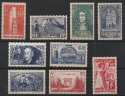 YT N° 395 à 403 - Neufs ** - MNH - Cote 305,80 € - Unused Stamps