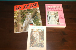 Lot De Livres Religieux Sur San Damiano - Notre-dame Des Roses - Religious Books - Lotti E Stock Libri