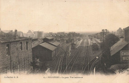 Fougères * 1905 * La Gare Vue Intérieure * Trains Ligne Chemin De Fer Ile Et Vilaine + CACHET Driguerie Paul KLEBER - Fougeres