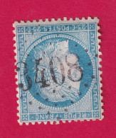 N°60 GC 3408 SIGNE VAR COTE 700€ SUR BLEU BRIEFMARKEN STAMP FRANCE - 1871-1875 Cérès