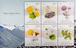 New Zealand 2019, Native Alpine Flora, MNH S/S - Neufs