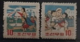 Corée Du Nord 1963 / Yvert N°479-480 / ** (sans Gomme) - Korea, North