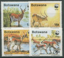 Botswana 1988 WWF Naturschutz Wasserbock 431/34 Postfrisch - Botswana (1966-...)