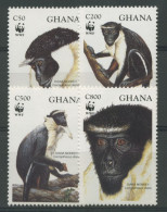 Ghana 1994 WWF Naturschutz Dianameerkatze 1973/76 Postfrisch - Ghana (1957-...)