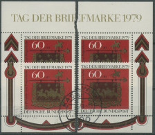 Bund 1979 Tag Der Briefmarke 1023 Alle 4 Ecken Gestempelt (E2) - Usados