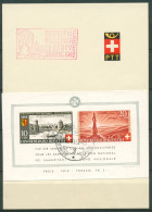 Schweiz 1942 Pro Patria 2000 Jahre Stadt Genf Block 7 Auf Karte FDC (X28187) - FDC